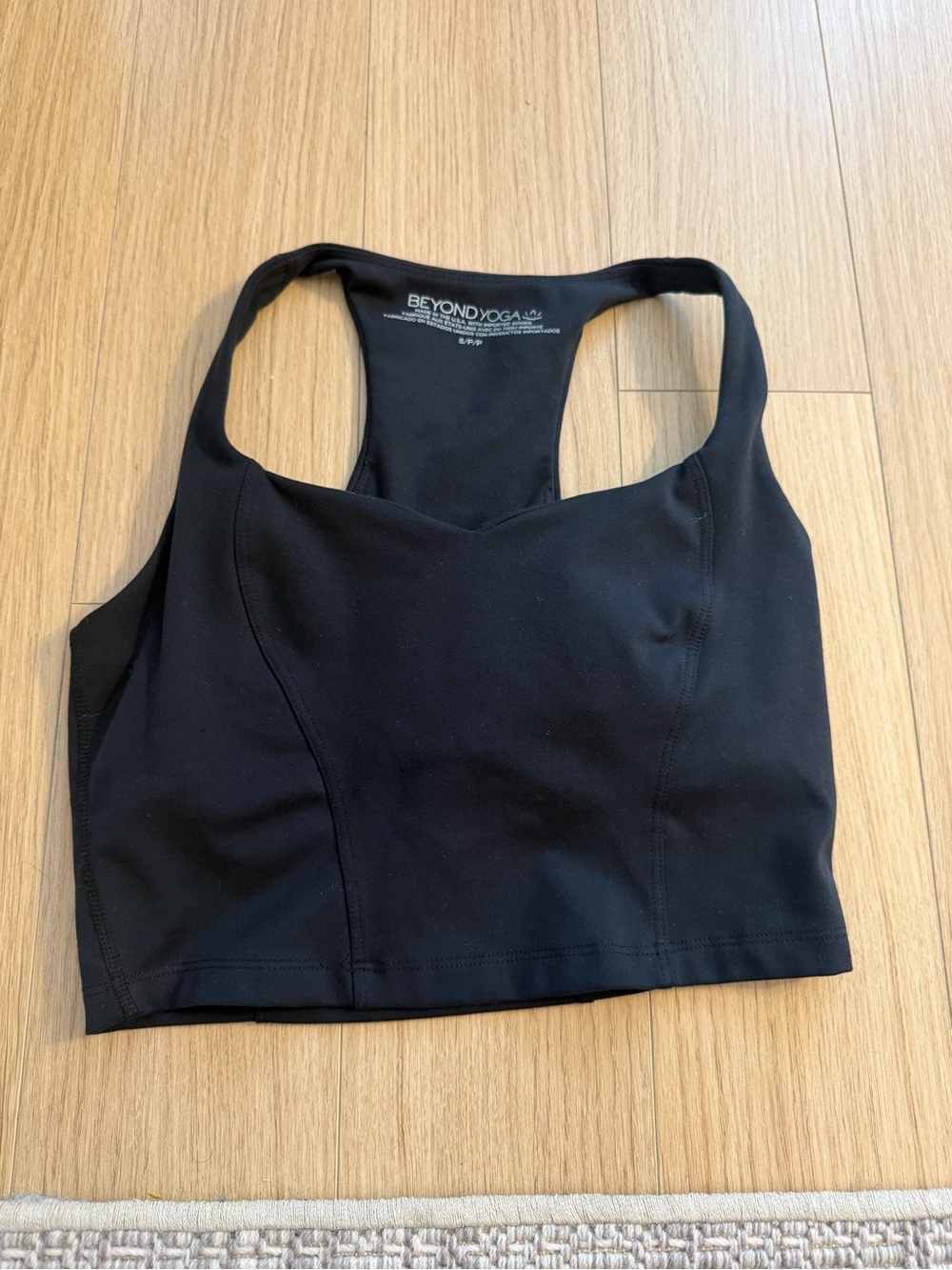 BEYOND YOGA Black Racerback Tank